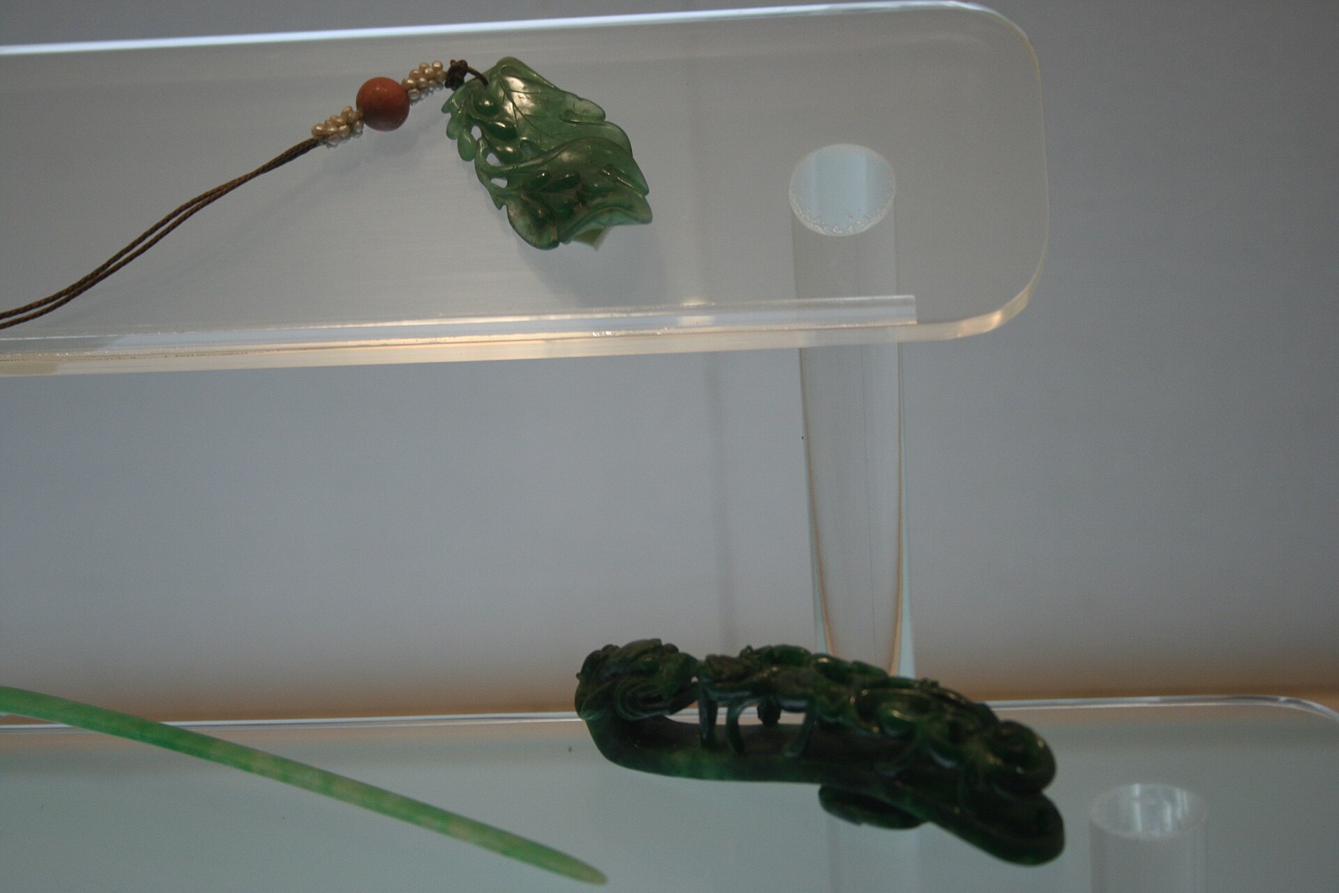 Objet sculpté en jade jadéite