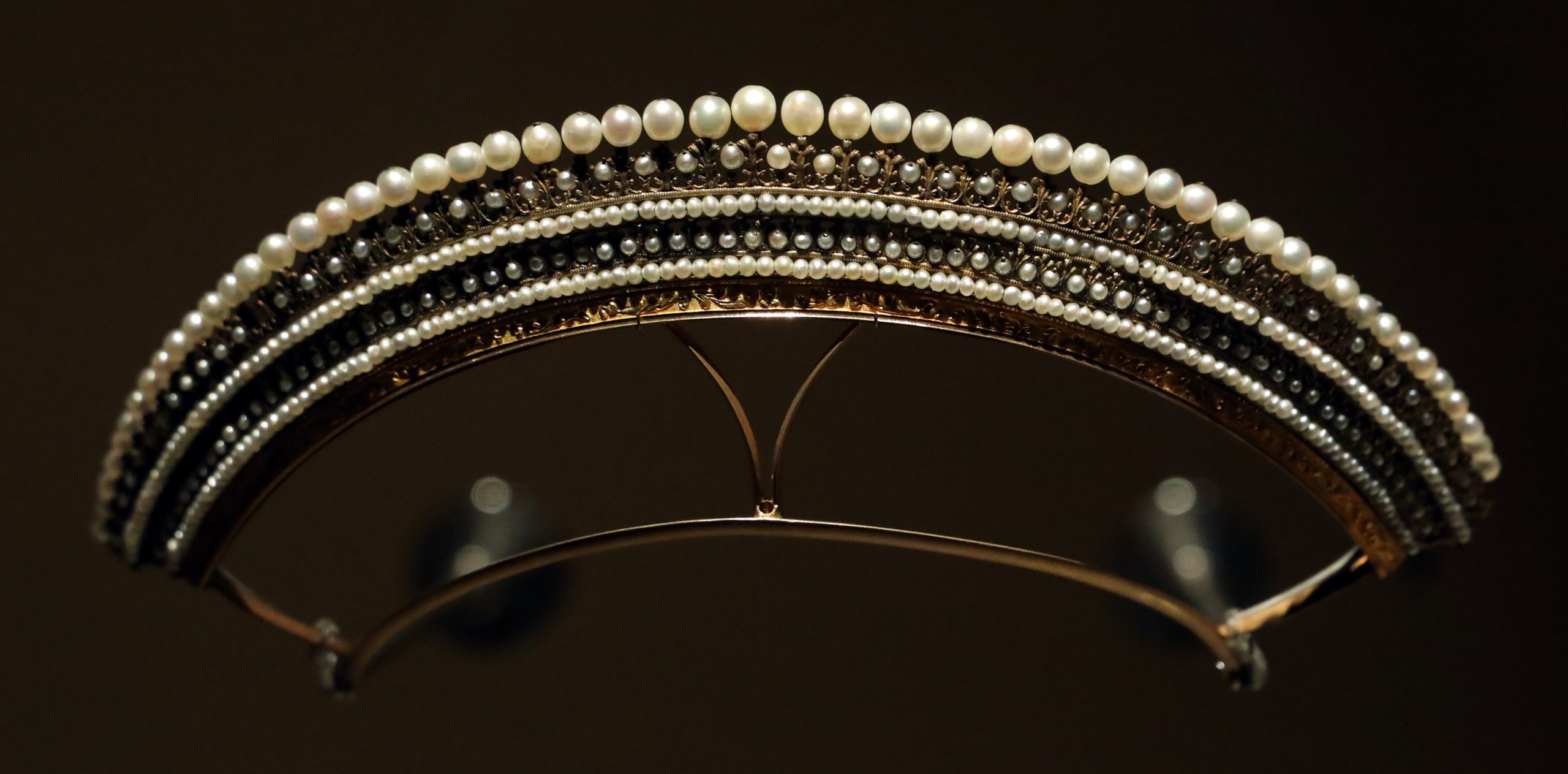 Tiare en perles réalisée par Mellerio pour la cour impériale, vers 1800-1820
